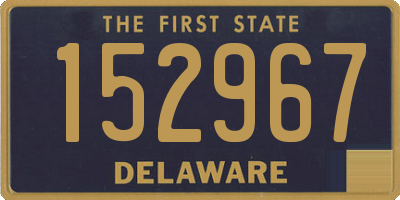 DE license plate 152967