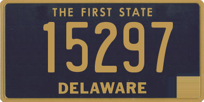 DE license plate 15297