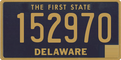 DE license plate 152970