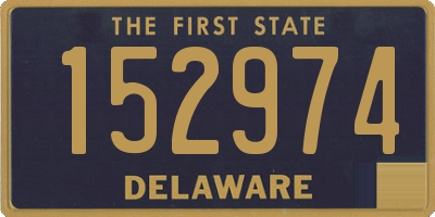 DE license plate 152974