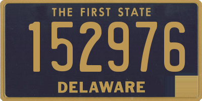 DE license plate 152976