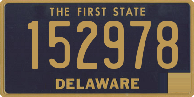 DE license plate 152978