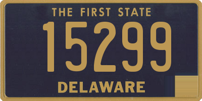 DE license plate 15299