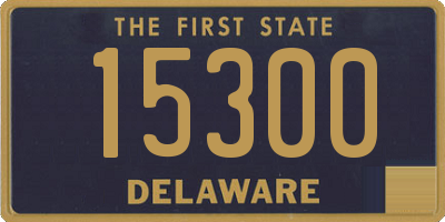 DE license plate 15300