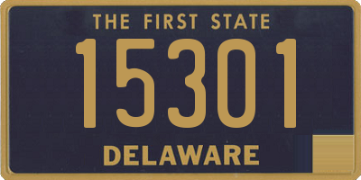 DE license plate 15301