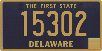 DE license plate 15302