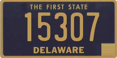 DE license plate 15307