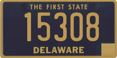 DE license plate 15308
