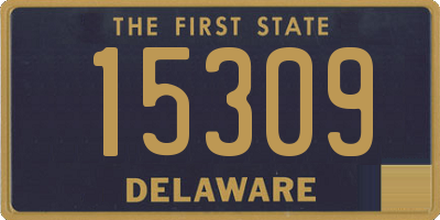 DE license plate 15309