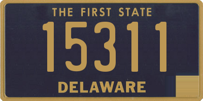 DE license plate 15311