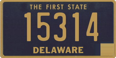 DE license plate 15314