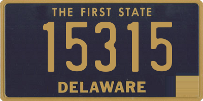 DE license plate 15315