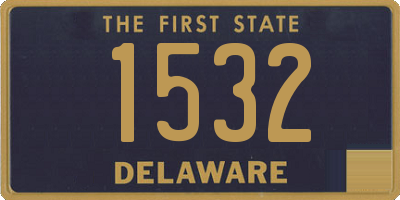 DE license plate 1532