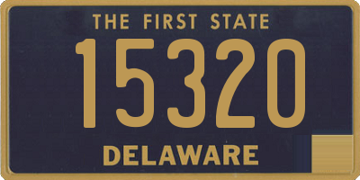 DE license plate 15320