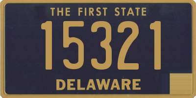 DE license plate 15321