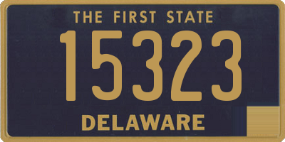 DE license plate 15323