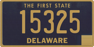 DE license plate 15325