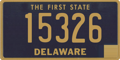 DE license plate 15326