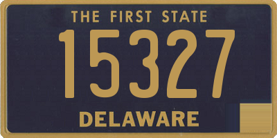 DE license plate 15327