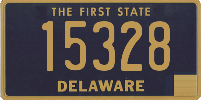 DE license plate 15328