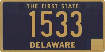 DE license plate 1533