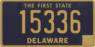 DE license plate 15336