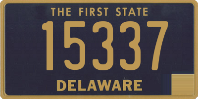 DE license plate 15337