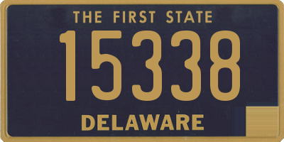 DE license plate 15338