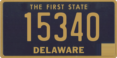 DE license plate 15340