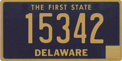 DE license plate 15342