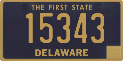 DE license plate 15343