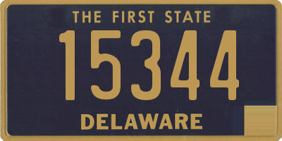 DE license plate 15344