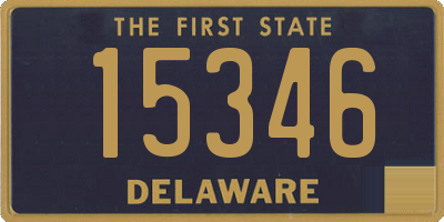 DE license plate 15346