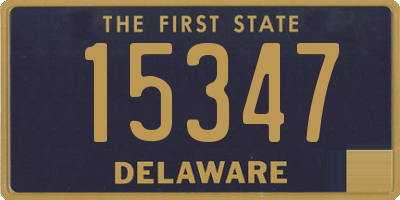 DE license plate 15347