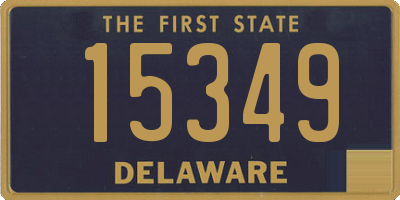 DE license plate 15349