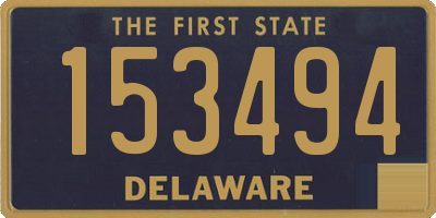 DE license plate 153494