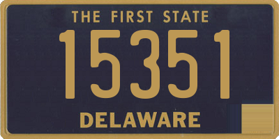 DE license plate 15351