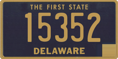 DE license plate 15352