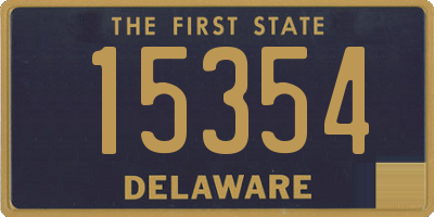 DE license plate 15354