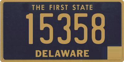 DE license plate 15358