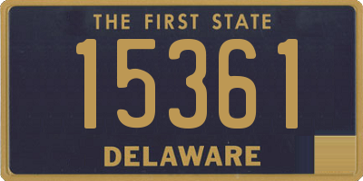 DE license plate 15361