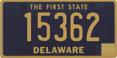 DE license plate 15362