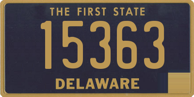 DE license plate 15363