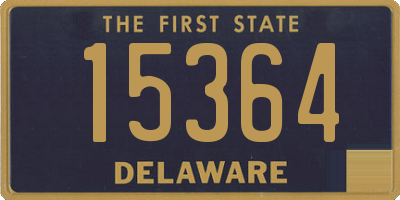 DE license plate 15364