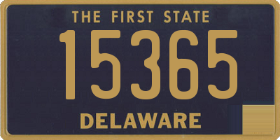 DE license plate 15365