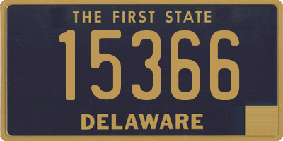 DE license plate 15366