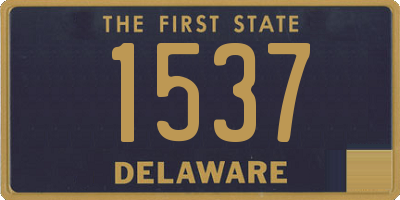 DE license plate 1537