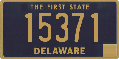 DE license plate 15371