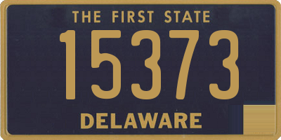 DE license plate 15373