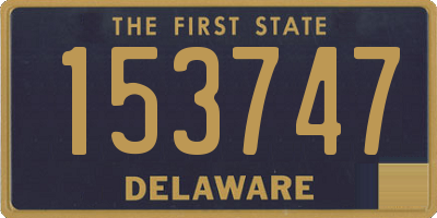 DE license plate 153747